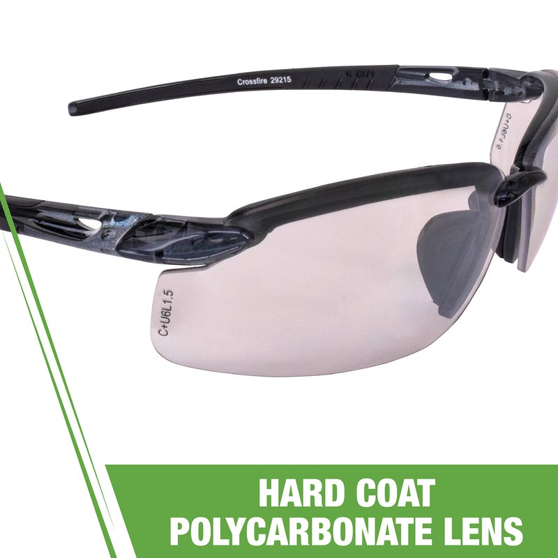 RADIANS نظارات أمان كروس فاير 29215، مقاس واحد، عدسة داخلية/خارجية - Image 5